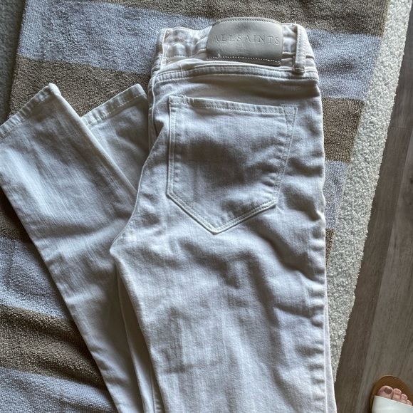 All Saints White Women's Jeans - Picture 2 of 6